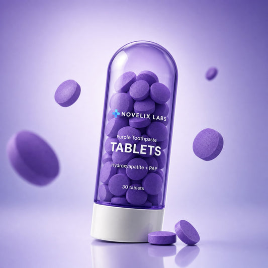 Novelix Purple Toothpaste Tablets