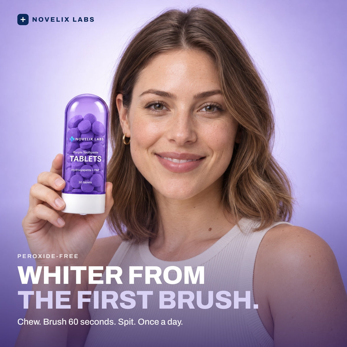 Novelix Purple Toothpaste Tablets