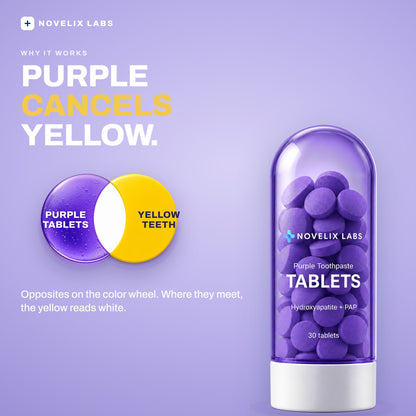 Novelix Purple Toothpaste Tablets