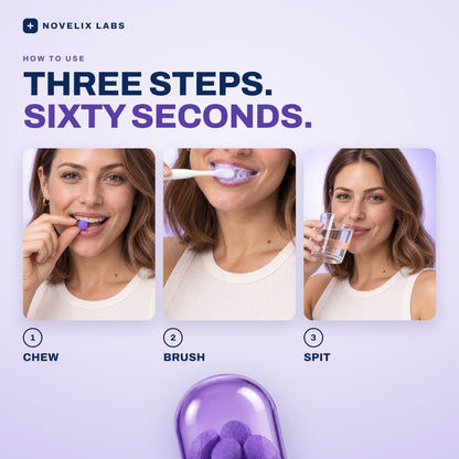 Novelix Purple Toothpaste Tablets