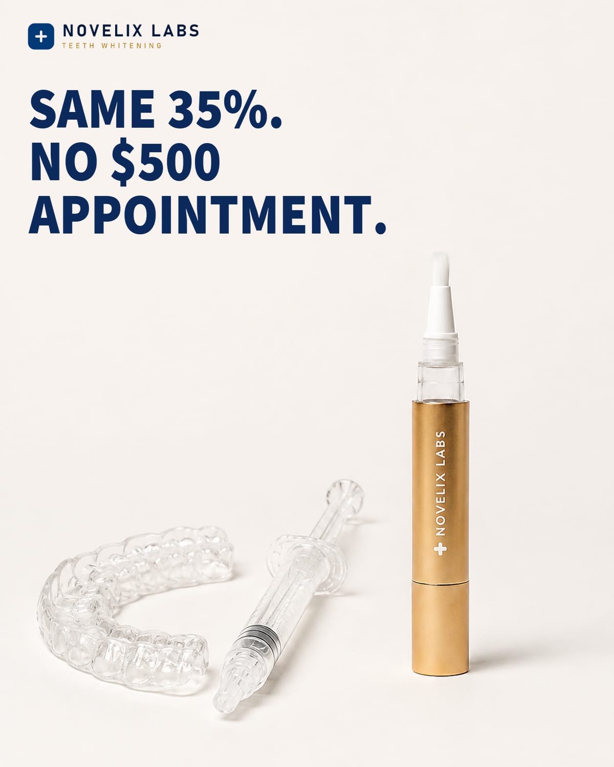 The $500 take-home tray next to the pen